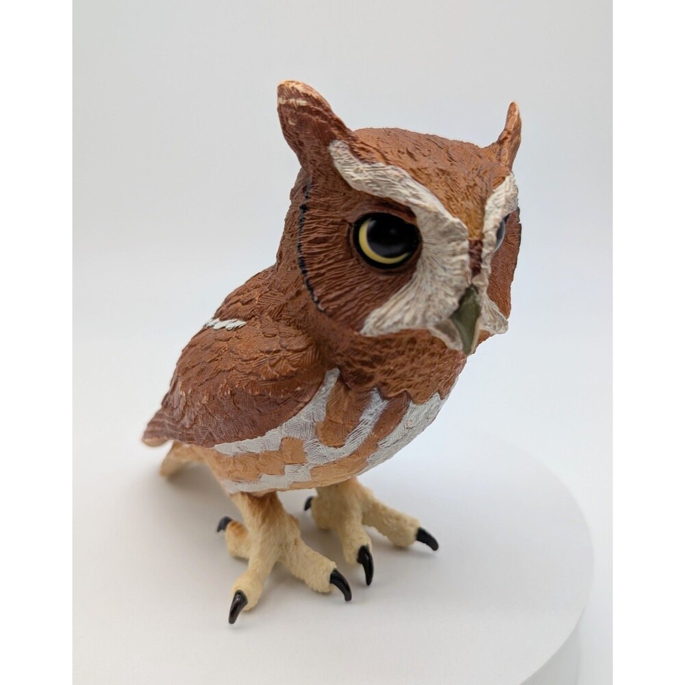 Safari Ltd Eastern Screech Owl Figure Brown Wildlife Zoo Animal Figurine 5" 2013